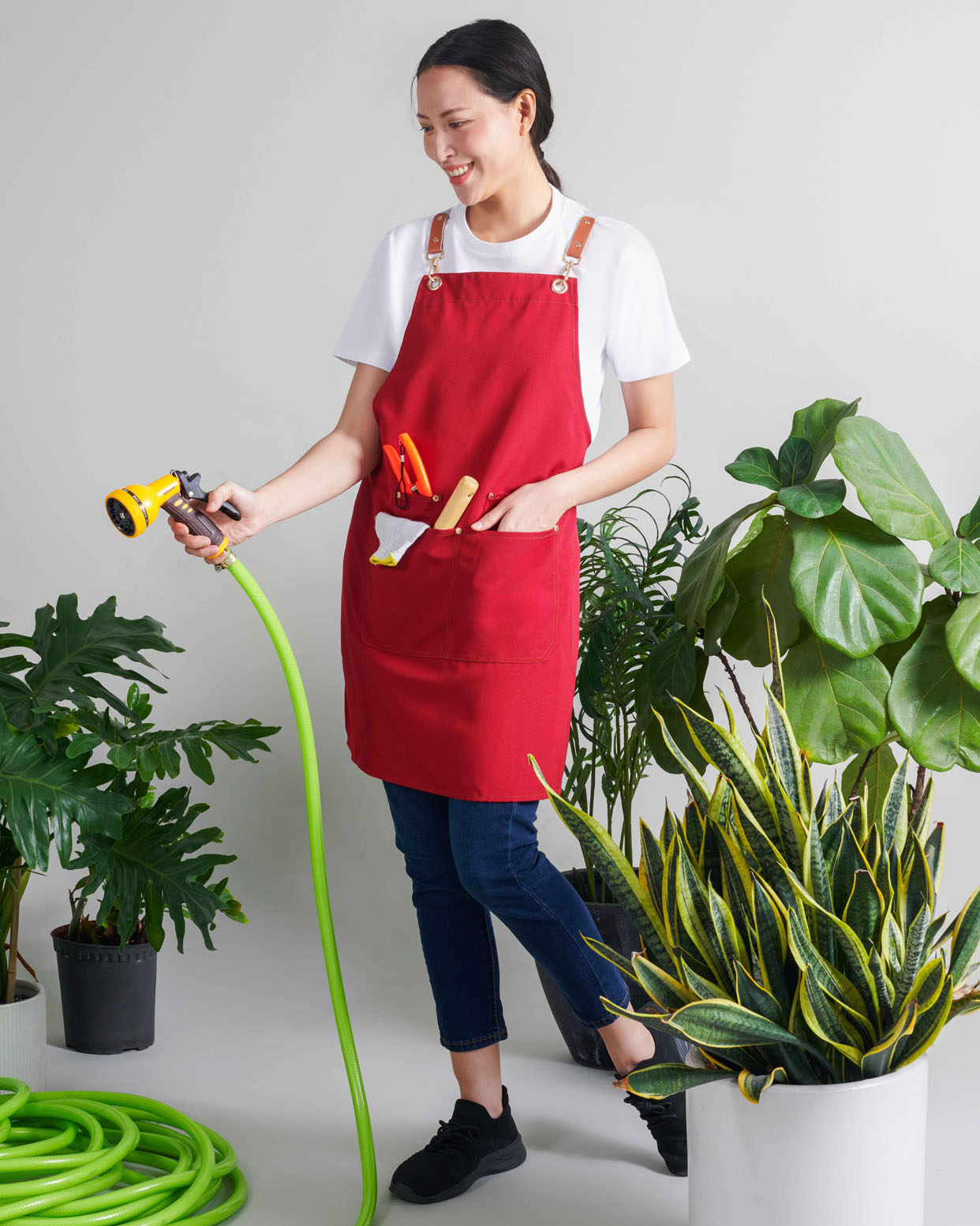 Cross Back Apron AP05 Polyester Canvas