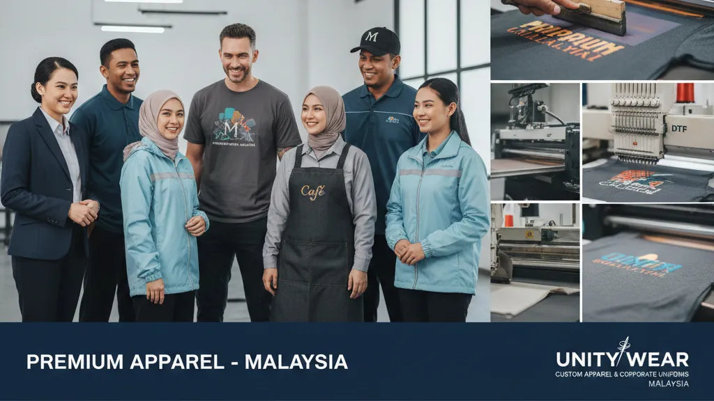 Staff wearing custom branded T-shirts, polos and corporate apparel