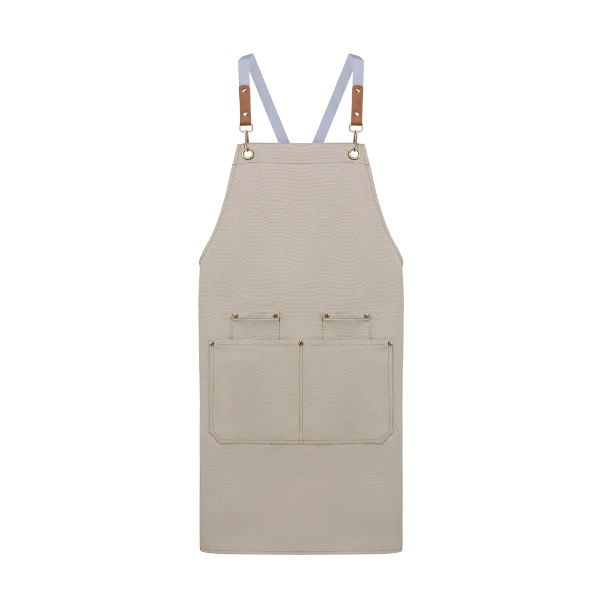 Unisex Polyester Canvas Apron (with multiple pockets), 26" (W) X 30" (H), 260gsm