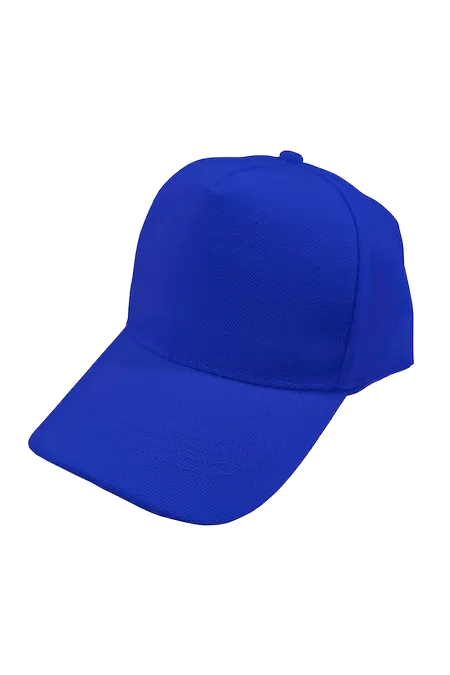 5 Panel Baseball Cap BCP05 in Black with modern polyester twill construction and velcro strap