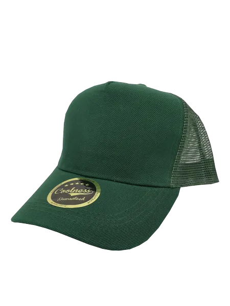 Classic Trucker Cap H7 in Navy with mesh back and snap adjuster closure