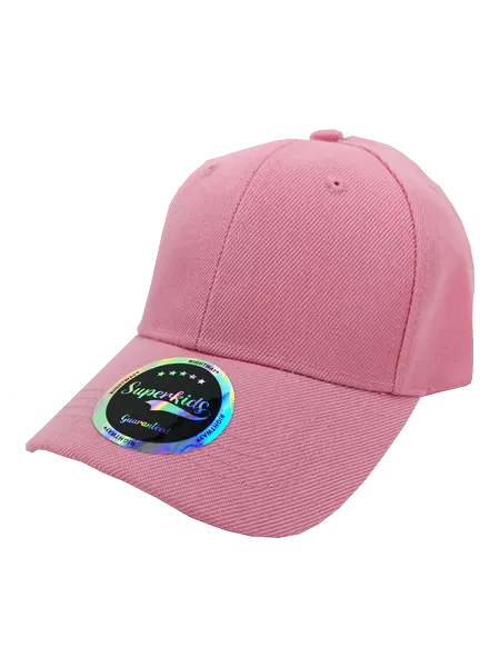 Kids Baseball Cap YH6 in Navy with 6-panel construction and velcro strap closure