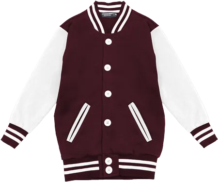 Royal Blue and White Varsity Jacket Kids CRJ1100B with youth-friendly fit