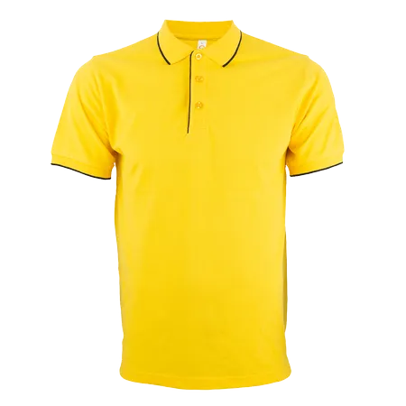 Black/White Honeycomb CVC Polo Shirt HC29 flat lay with tipped collar and cuffs