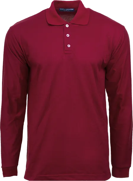 Navy Long Sleeve Soft-Touch Polo NHB24400 flat lay with Lacoste knit texture