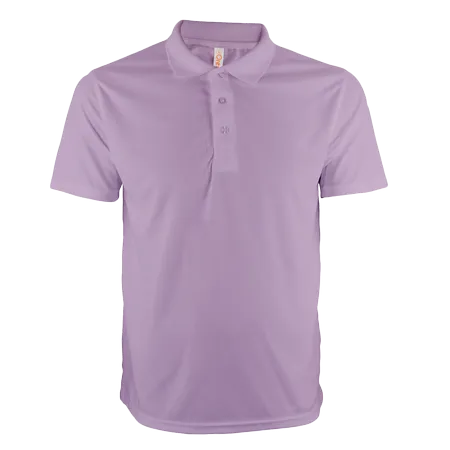 Black Quick Dry Short Sleeve Basic Polo QD06 flat lay with microfiber texture