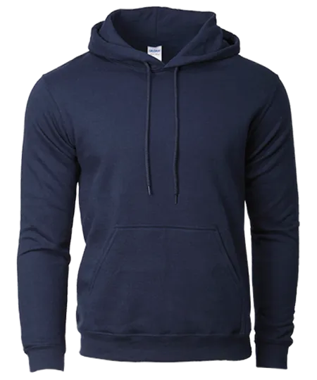 Sport Grey Heavy Blend Pullover Hoodie 88500 flat lay with front pocket and adjustable drawstrings