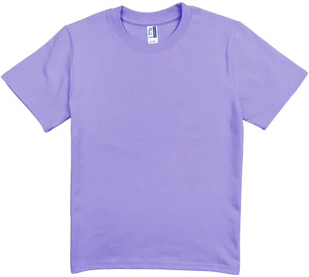 White Prime Siro Cotton Youth T-Shirt AG180B flat lay showing kid-friendly crew neck fit
