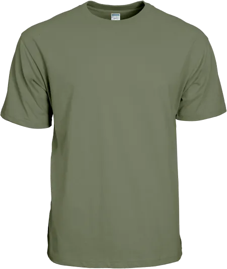Black Symbolic Siro Cotton T-Shirt AG210 flat lay showing compact siro cotton texture and crew neck