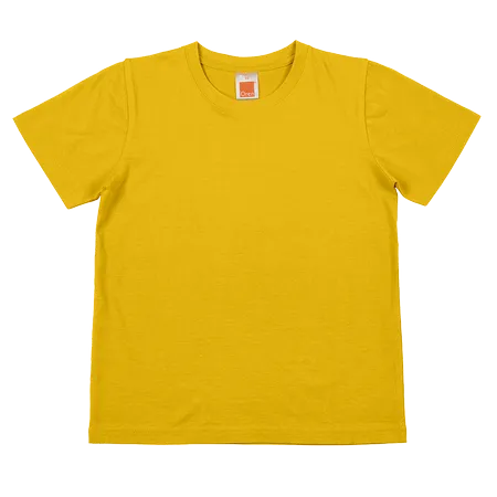 White Comfy Cotton Kid Basic Tee CT52 flat lay showing kids crew neck fit