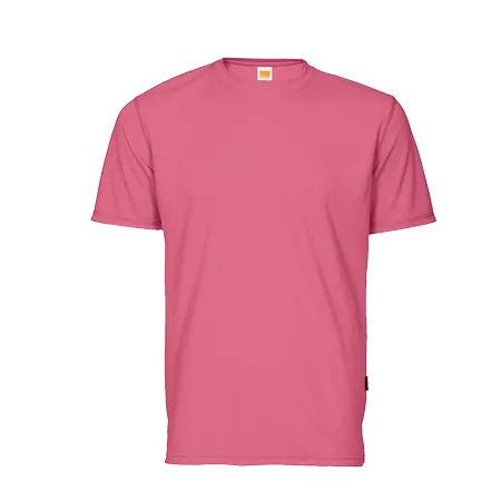 White Quick Dry Short Sleeve Basic Tee QD04 flat lay showing microfiber eyelet fabric and round neck