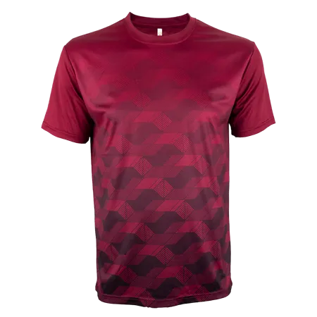 Navy Pro Quick Dry Short Sleeve Sublimation Tee QD77 flat lay showing sublimation-ready design