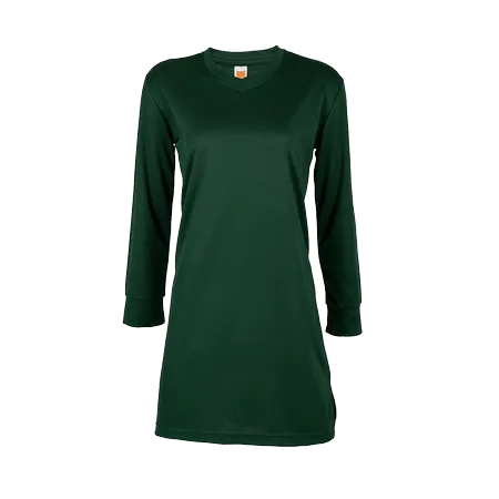 Black Quick Dry Long Sleeve Basic Muslimah SK05 flat lay showing V-neck and long sleeve modest fit