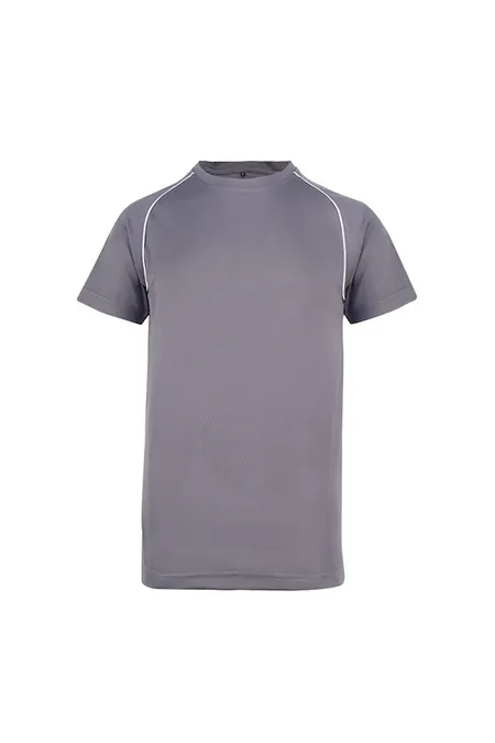 Black/Red VOV Piping UDP08 flat lay showing contrast piping detail on sleeves and neck
