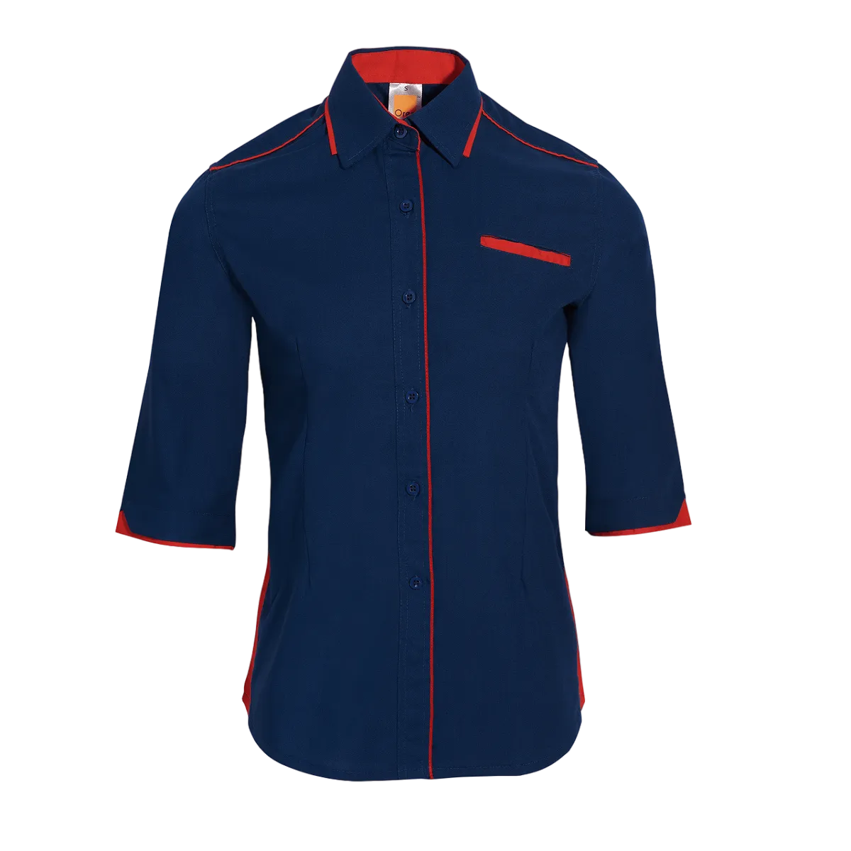 Female PV Collar 3/4 Sleeve Shirt