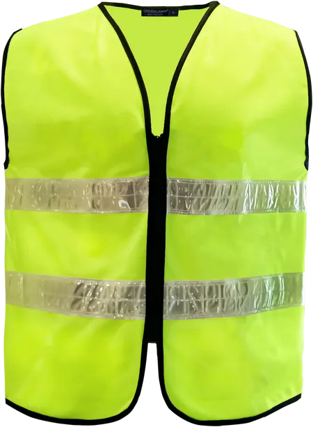 Neon Green Reflective Safety Vest Diamond CRSV2100 flat lay with diamond-pattern reflective tape