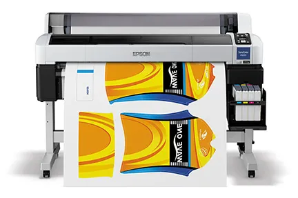 Sublimation heat press printing full-colour design onto sportswear fabric