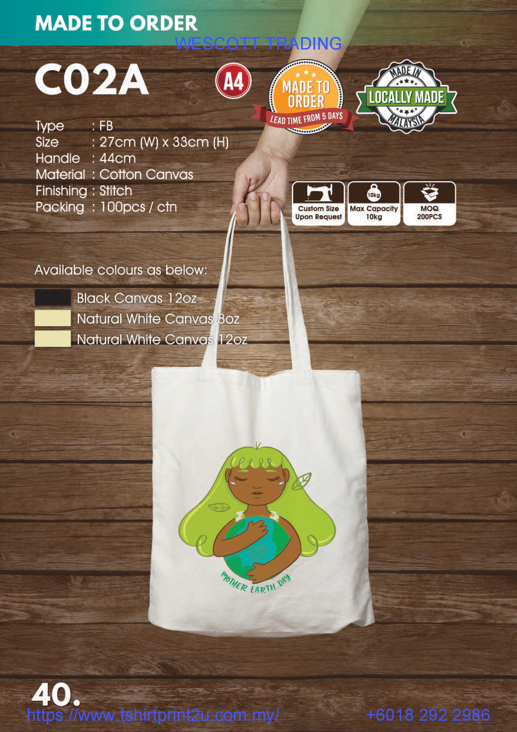 Canvas Tote Bag Printing Supplier Malaysia