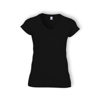 Womens V-Neck T-Shirts Black