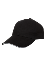 Cap Cotton Brush Black White