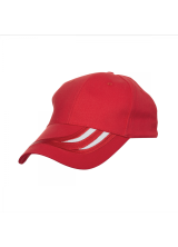 Cap Cotton Brush Red White