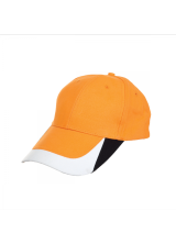 Cap Cotton Brush Orange Black White