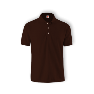 Polo Shirt Collar Tee Brown