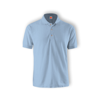 Polo Shirt Collar Tee Light Blue