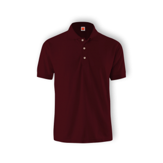 Polo Shirt Collar Tee Maroon