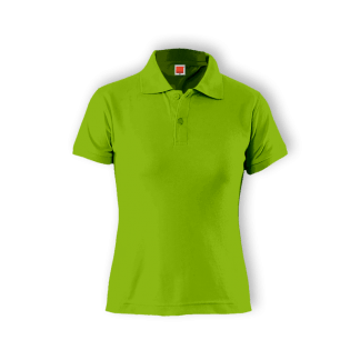 Womens Polo Tee Lime Green