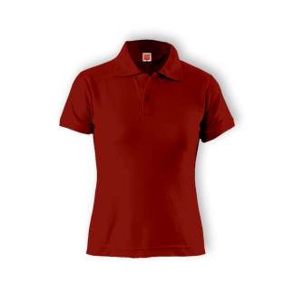 Womens Polo Tee Red