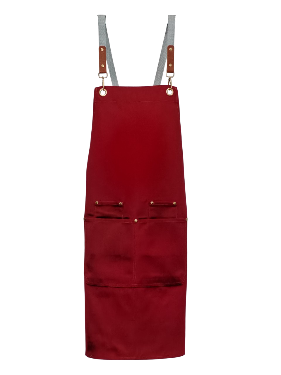 Crossback Apron Maroon
