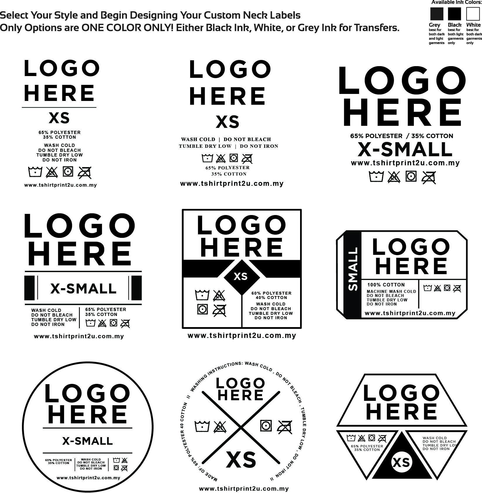 Neck Label Template Psd