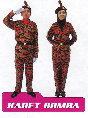 Baju kadet bomba sekolah menengah perempuan